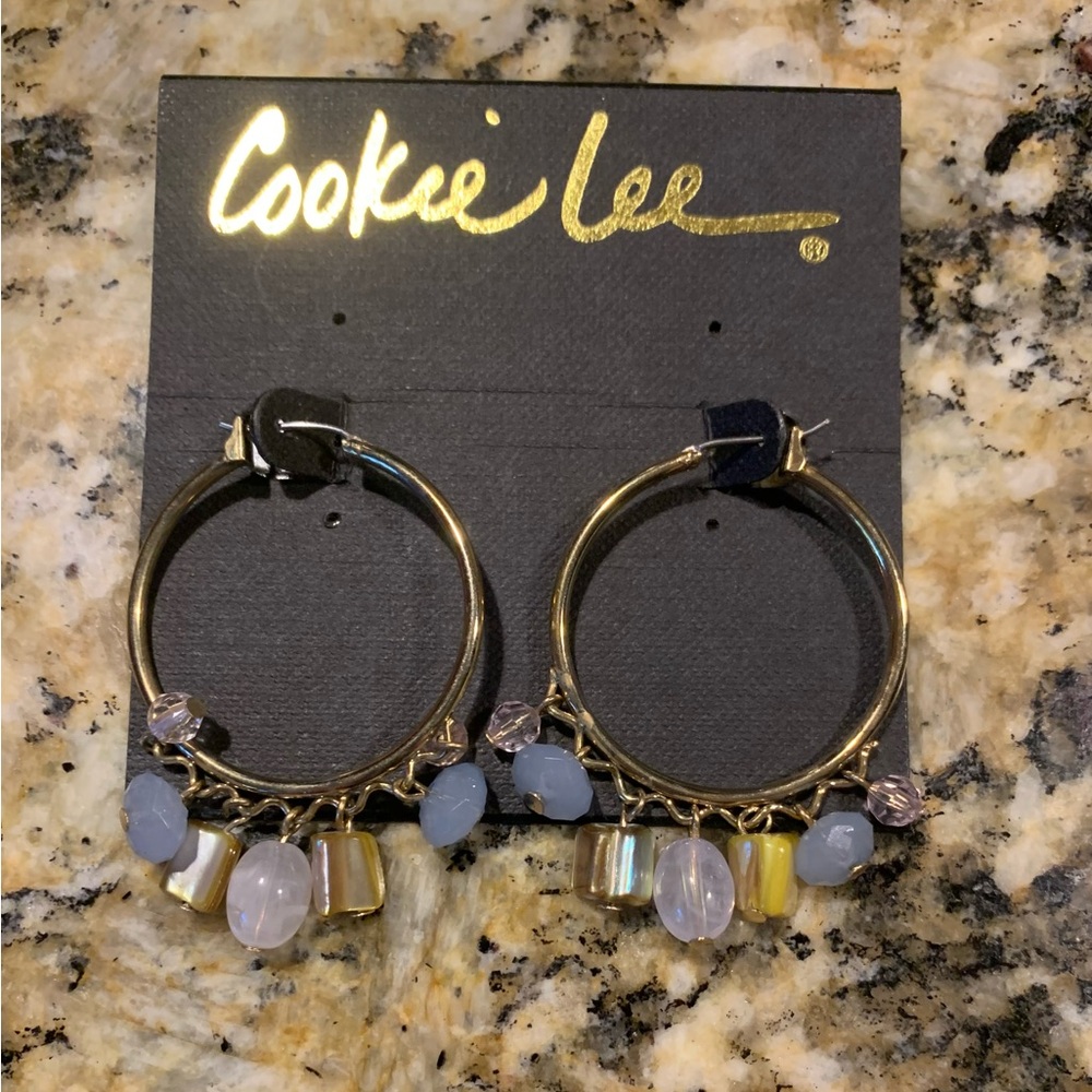 Cookie Lee Hoop Earrings NWT